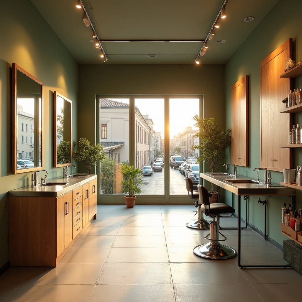 Interno del salone Selenmorhub a Verona